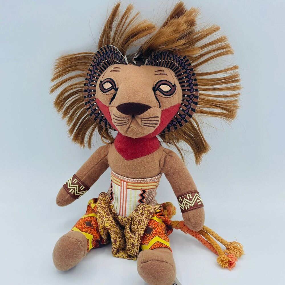 SIMBA Plush Stuffed Lion Disney The Broadway Show Souvenir from The Lion King